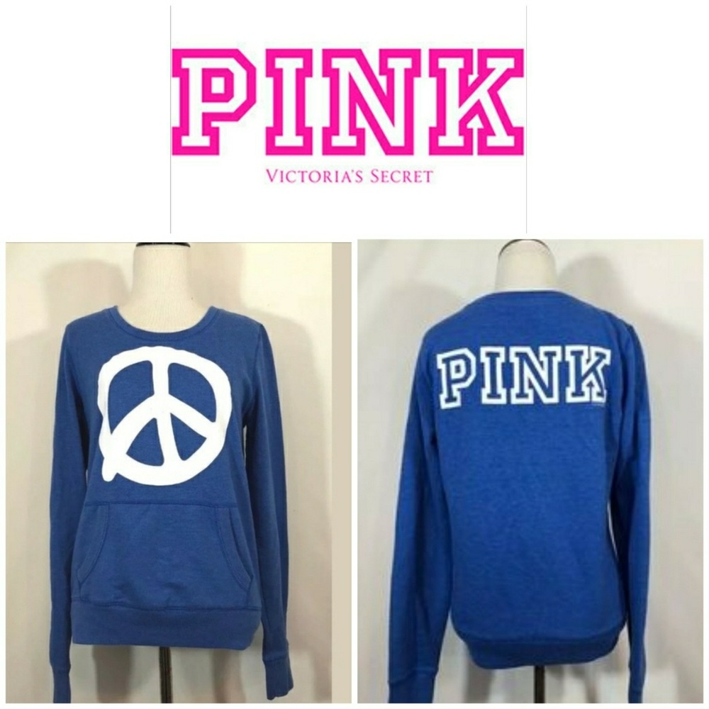 Vs Pink peace Crew neck sweatshirt